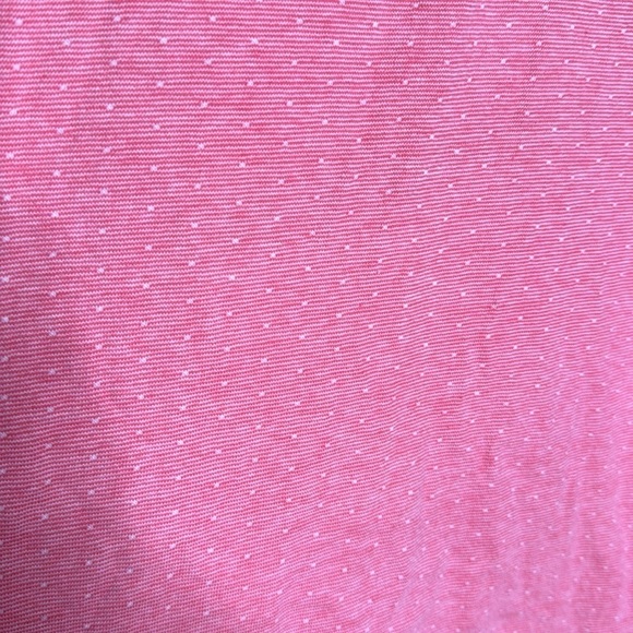 Talbots 100% Cotton Red Stripe Polka Dot LS Top Size Large - Picture 2 of 5